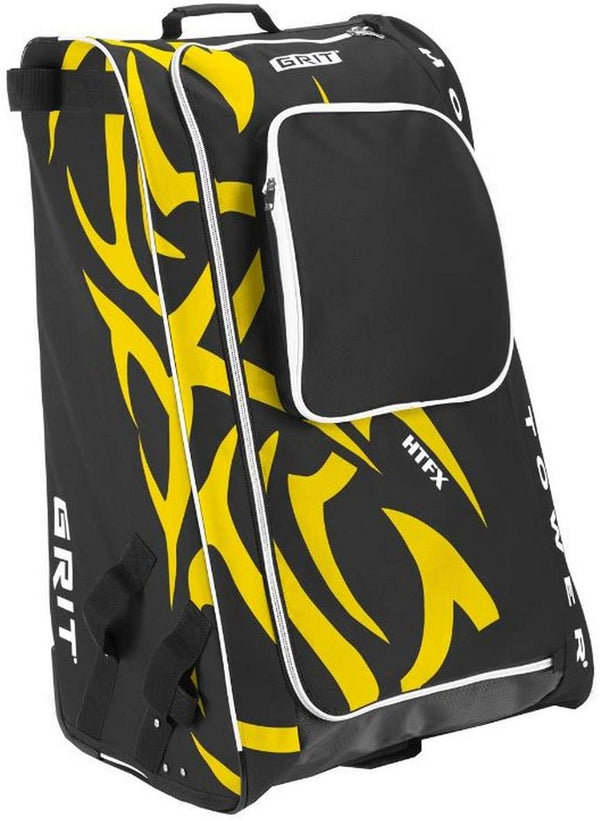 Yellow hockey equipment holder bag for professional players