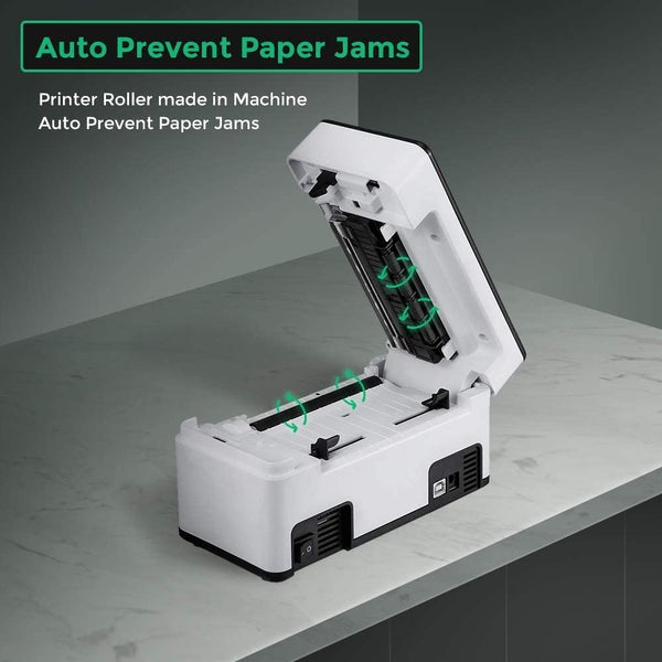 NO PAPER JAM WITH THIS ADVANCED SHIPPING LABEL PRINTER