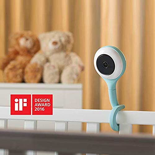 Lollipop Baby Camera with True Crying Detection (Turquoise) -Smart WiFi Baby Camera