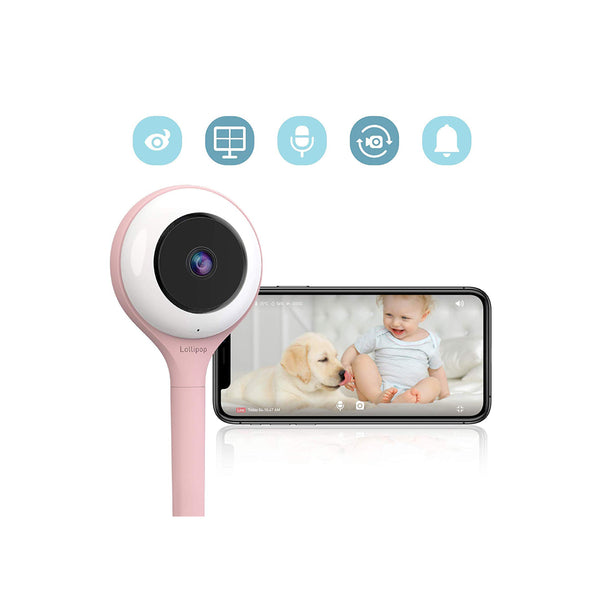 Lollipop Smart Baby Monitor HD WiFi & Wall Mount Video Monitor