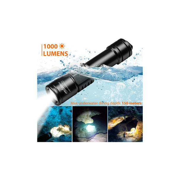 ORCATORCH D520 Scube Diving Flashlight 1000 Lumens