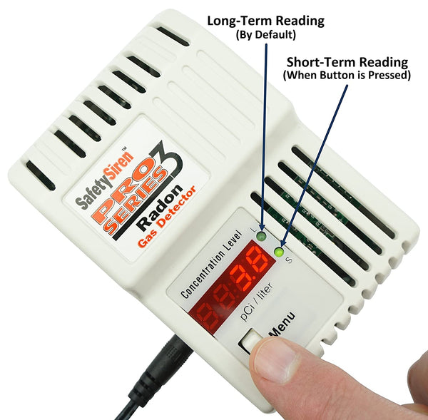 Safety Siren Pro Series3 Radon Gas Detector - HS71512 by Family Safety Products, Inc.