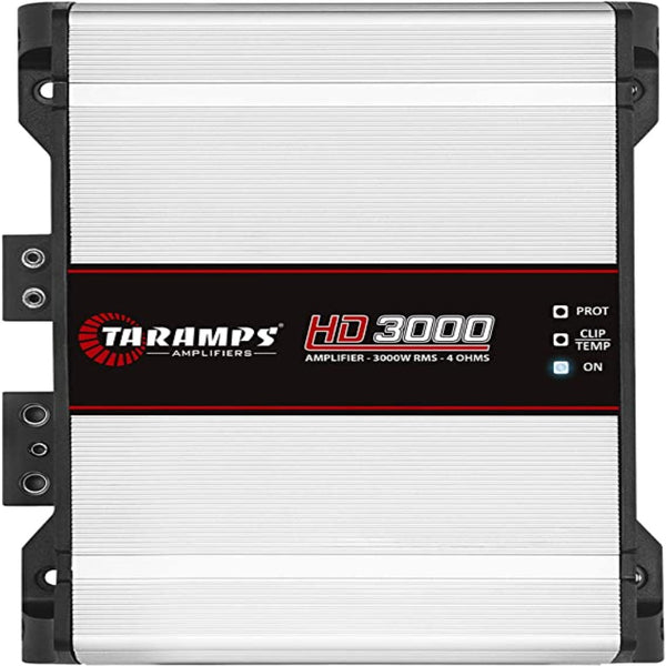 Taramps 900890 Class D HD 3000 Watt RMS 4 Ohms Automotive Sound Systems Mono Full Range Speaker Amplifier with Built In Thermal Management Fan