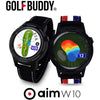 Golf Buddy Aim W10 GPS Watch aim W10 Golf GPS Watch with Red/White/Blue Wristband, Black, Medium