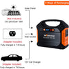 Webetop 155Wh 42000mAh Portable Generator Inverter Battery 100W Camping Emergency Home Use UPS Power Source Charged by Solar Panel/Wall Car with 110V AC Outlet,3 DC 12V,3 USB Port