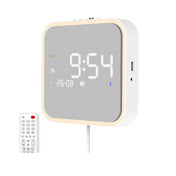 KEiiD Alarm Clock Radios Speaker with FM Radio & Bluetooth 5.0