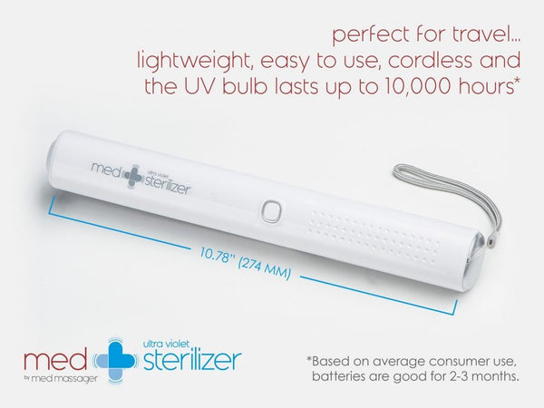 MedMassager Sterilizer, MS2001– UV-C Handheld Sterilizer, Helps in destroying 99.99% of Germs and Viruses
