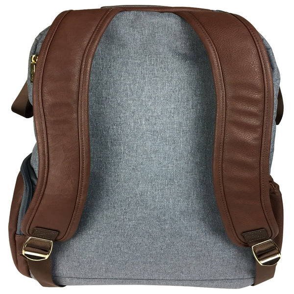 Itzy Ritzy Boss Backpack Diaper Bag in Handsome Heather Gray