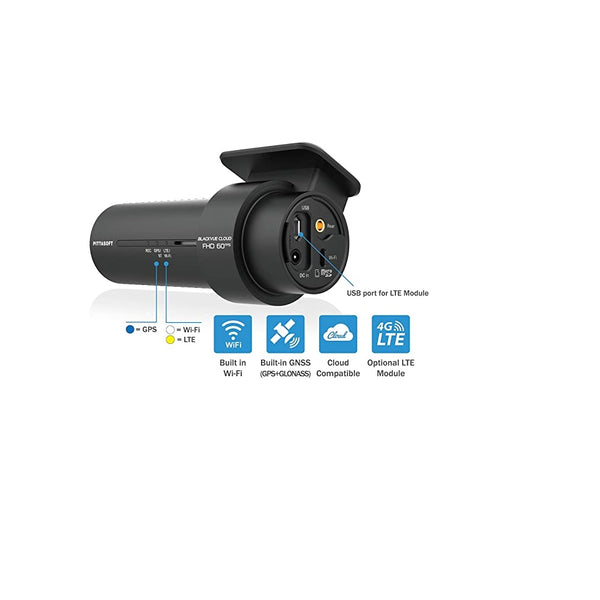 BlackVue DR750X-2CH with microSD Card | Full HD Cloud Dashcam | Built-in Wi-Fi, GPS, Parking Mode Voltage Monitor | LTE via Optional CM100 LTE Module
