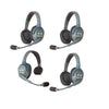 Eartec UL413 UltraLITE Full Duplex Wireless Headset Communication for 4 Users - 1 Single Ear and 3 Dual Ear Headsets