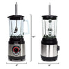 Dynablend Clean High-Power Home Glass Blender with 2 Silicone Suction Lids