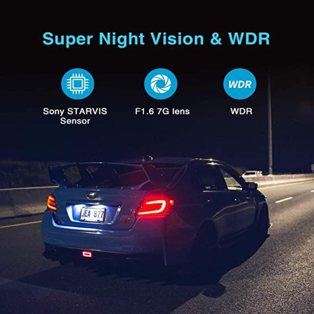 VIOFO A129 Duo Dual Lens Dash Cam 1080P Car Camera with GPS and Wi-Fi,  Parking Mode, Super Night Vision (Supports Only Wi-Fi 2.4GHz & 5GHz)