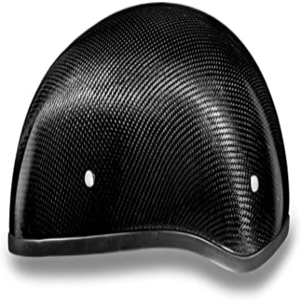 Daytona Helmets Motorcycle Half Helmet Skull Cap- Carbon Fiber 100% DOT Approved