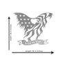 Precision Metal American Eagle Art Laser Cut Patriotic 3D Wall Décor