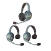 Eartec UL321 UltraLITE Full Duplex Wireless Headset Communication for 3 Users - 2 Single Ear and 1 Dual Ear Headsets