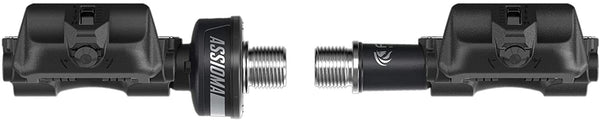 Side view of Favero Assioma UNO road bike power meter pedal with sensor pod