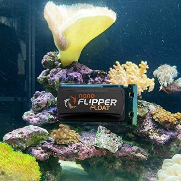 Flipper Cleaner Float - 2-in-1 Floating Fish Tank Cleaner