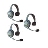 EARTEC UL3S UltraLITE Full Duplex Wireless Headset Communication for 3 Users - 3 Single Ear Headsets