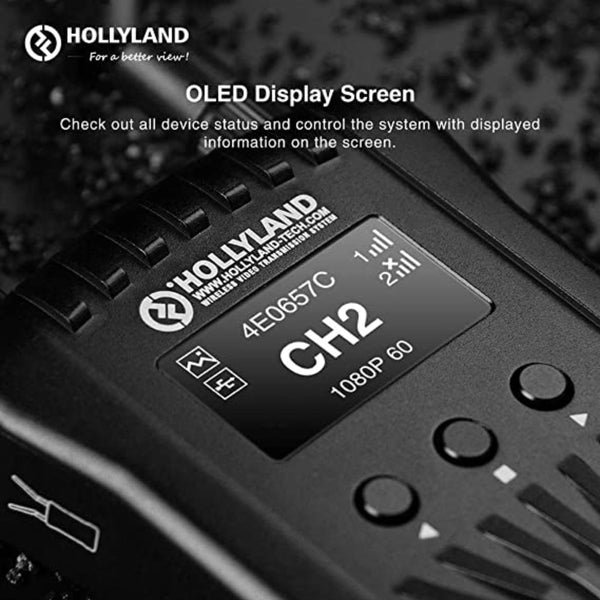 Hollyland Mars 400S Wireless Video Transmitter and Receiver | Dual Power Supply Options | SDI/HDMI 400ft Long Range 0.1s Low Latency 1080P HD Video WiFi Transmission System