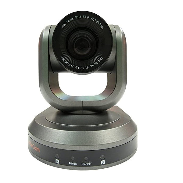 HuddleCamHD 10X-GY-G3 2.1 MP 1080p PTZ Camera, 10x Optical Zoom, 30 fps, Gray