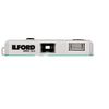 Ilford Sprite 35-II Reusable/Reloadable 35mm Analog Film Camera (Silver and Teal)