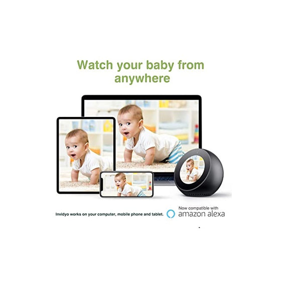Invidyo - WiFi Baby Monitor with Live Video and Audio Remote Pan & Tilt with Smart Phone App