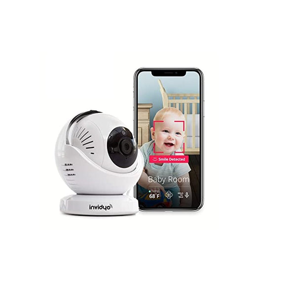 Invidyo - WiFi Baby Monitor with Live Video and Audio Remote Pan & Tilt with Smart Phone App