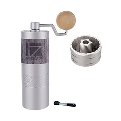 1Zpresso Q2 Portable Mini Slim Plug in Fit Manual Coffee Grinder With Assembly Stainless Steel Conical Burr Bundle With Manual Numerical Adjustable
