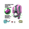 MDXONE Kids Snowboard Ski Harness Trainer with Retractable Leash and Absorb bungees Pink