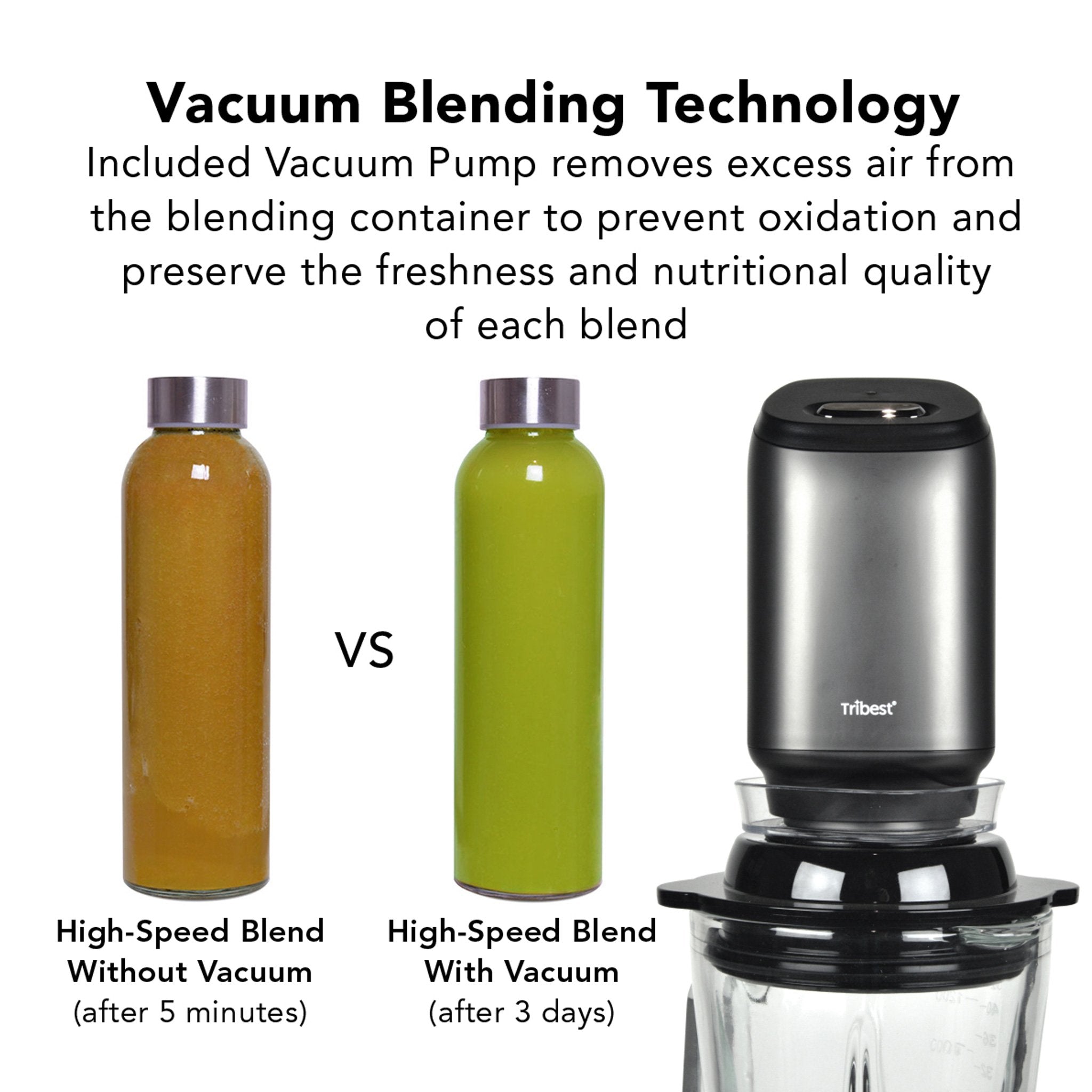 Glass Personal Single-Serving Vacuum Blender