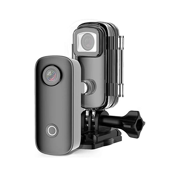 SJCAM Action Cameras 4K Sports Camera 30M Waterproof Camera Action Video Cameras with Accessory Kit-C100+BLack