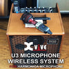 Xvive U3 Plug-on Condenser Microphone Wireless microphone xlr transmitter and receiver System, Audio Mixer, PA System, Microphone System for a Wide Range of Applications Bundled with guitar pick